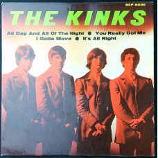 KINKS All Day And All Of The Night / I Gotta Move / You Really Got Me / It's All Right (PYE NEP 5036) Sweden 1964 PS EP